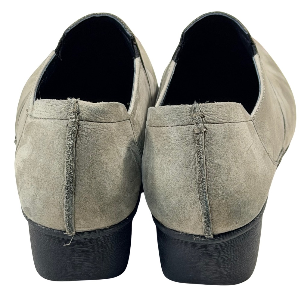 Dansko Taupe Grey‎ Suede Slip On Clogs Professional Work Shoes Size 39